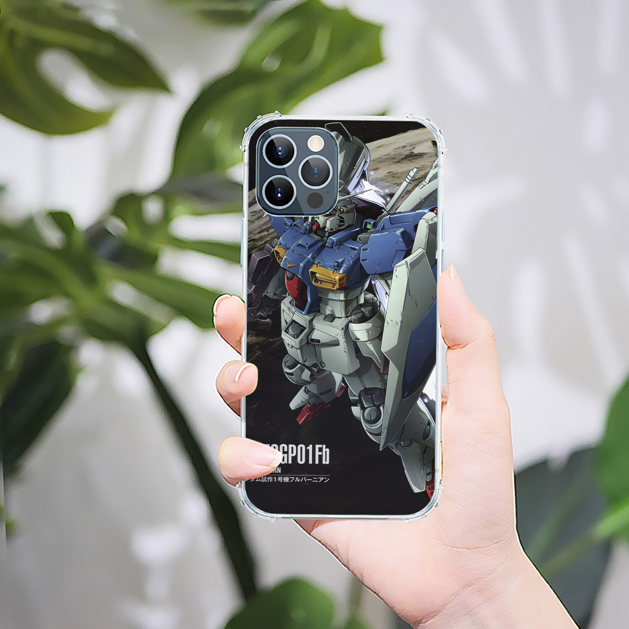 （画像用） 機動戦士ガンダム Mobile Suit Gundam 【iPhone 12シリーズ対応】透明スマホケース（クリアソフトケース）